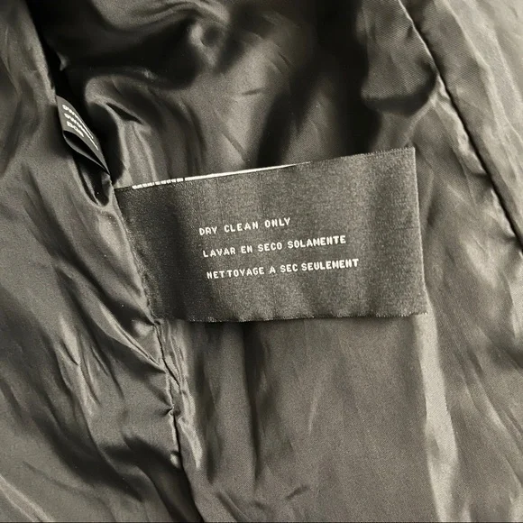 Nine West Velvet Satin Black Beige Damask Paisley Down Puffer Jacket Size Large - Picture 8 of 9